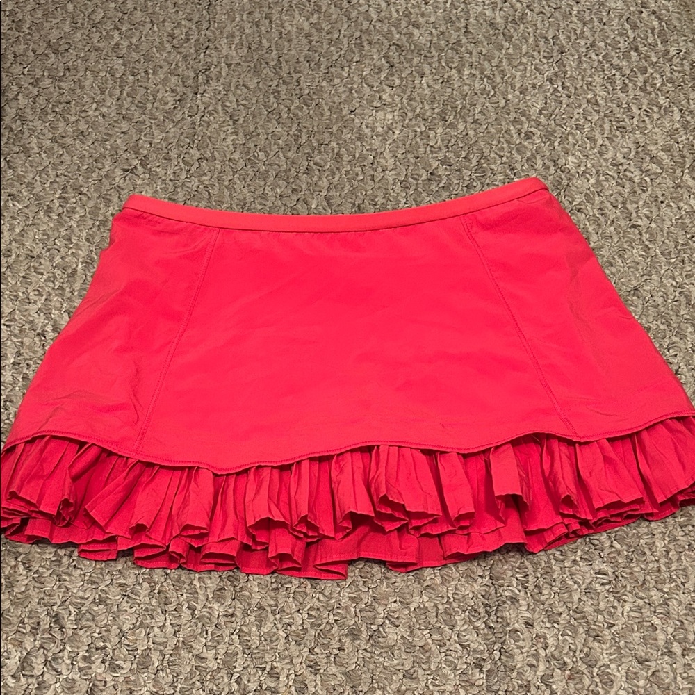 lululemon athletica Red Mini Skirt